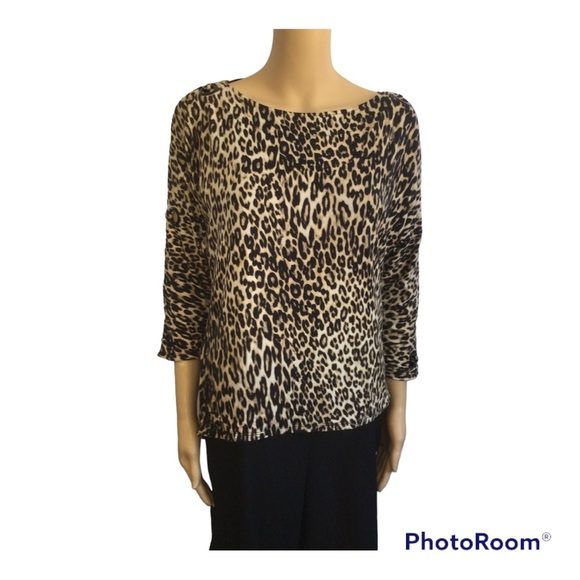 Cable & Gauge Chetah Print Top - Picture 1 of 4